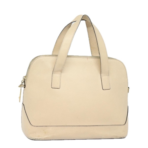 CELINE Hand Bag Leather Beige Auth 80891 - Picture 1 of 16
